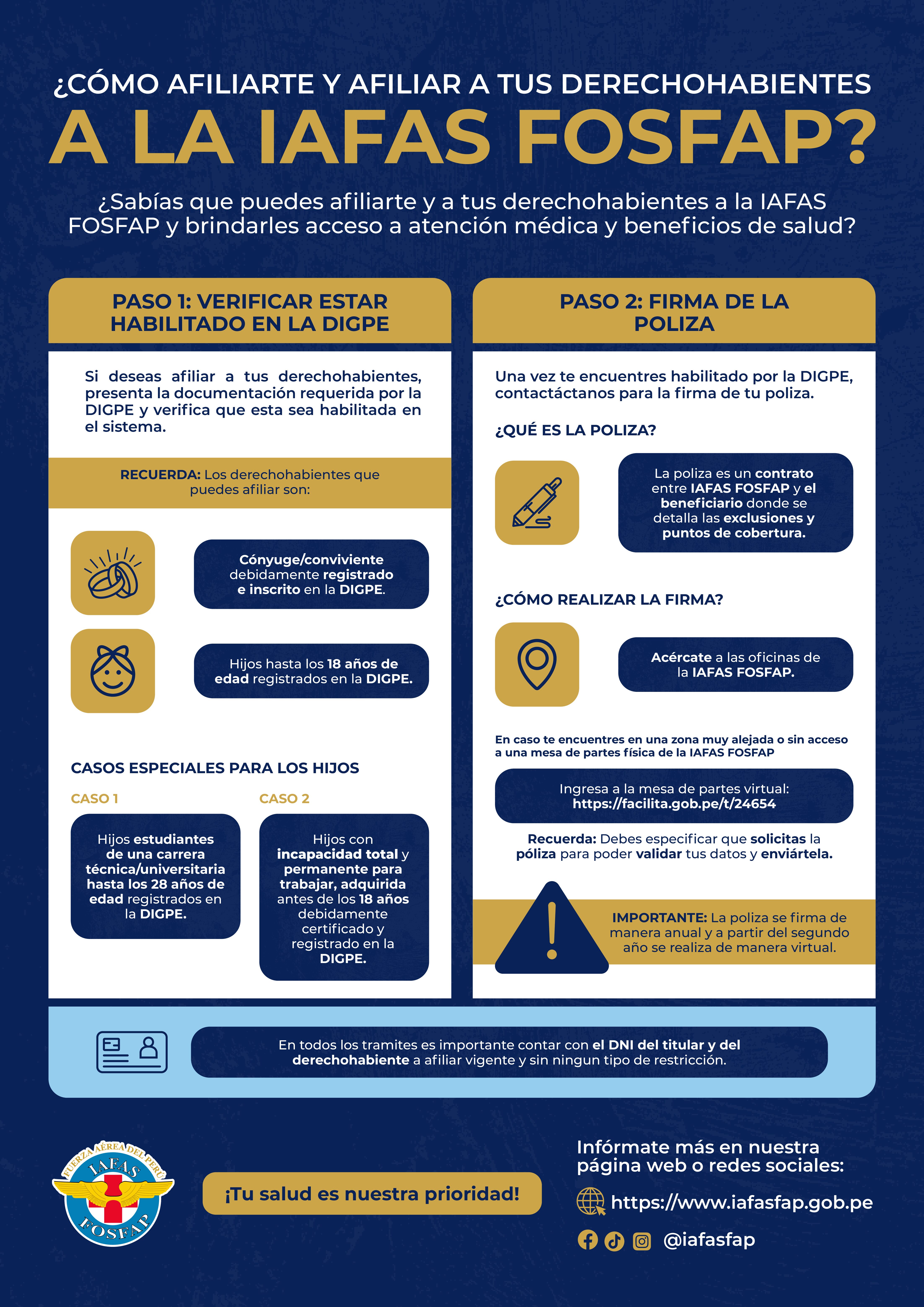 Afiche_Cómo afiliar a un familiar a la IAFAS FOSFAP