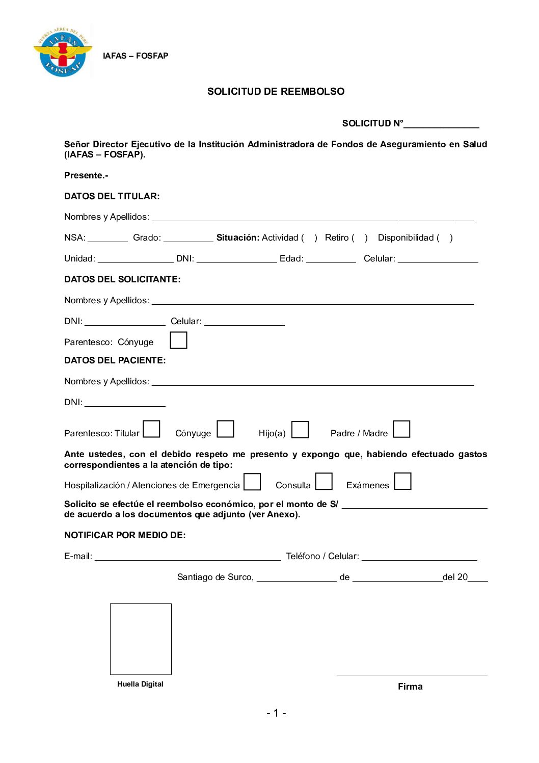 FORMATO DE REEMBOLSO VF