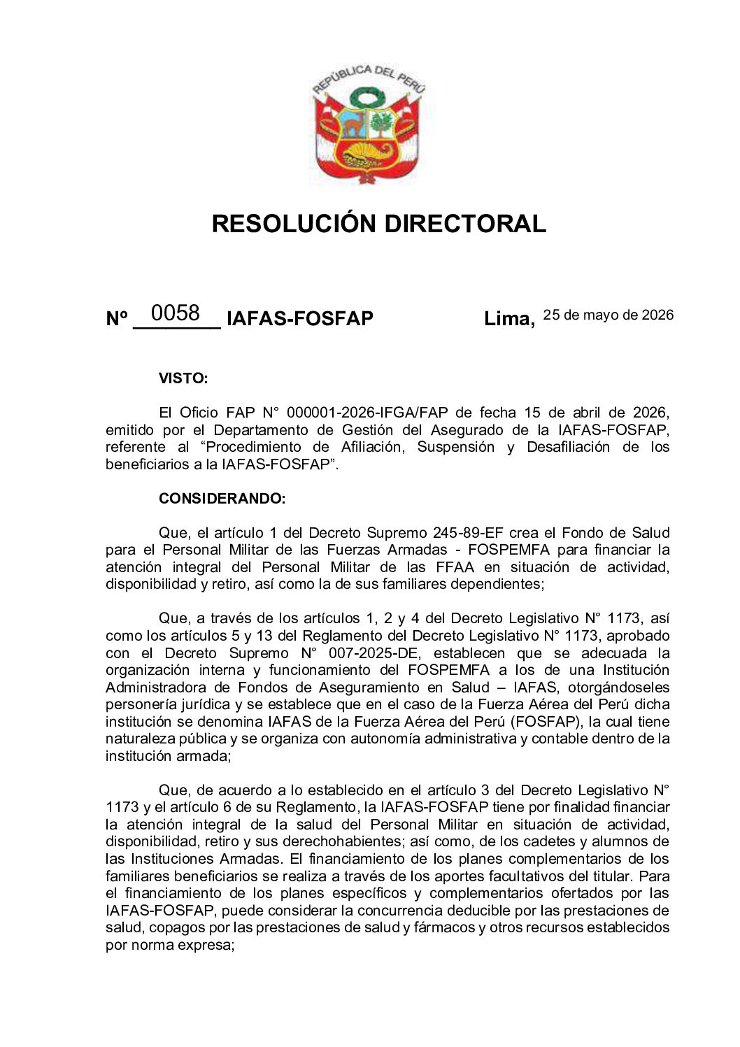 PROYECTO RD APROBACION DIRECTIVA PROCEDIMIENTO AFILIACION, SUSPENSION Y DESAFILIACION_compressed