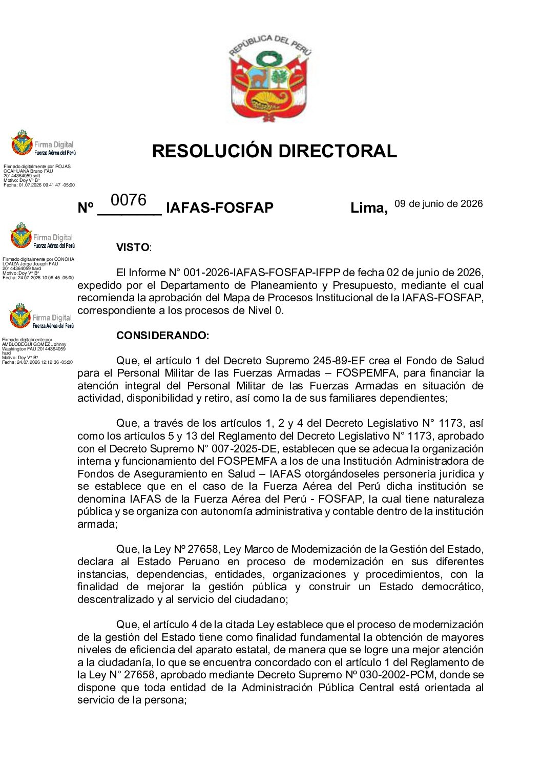 MAPA DE PROCESOS CON RD0076
